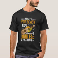 Chance von Ukulele, einen lustigen Ukulele-Spieler