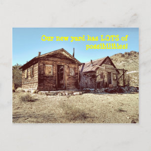 Chancen auf dem Vorfeld Witziger Adressenwechsel Ankündigungspostkarte