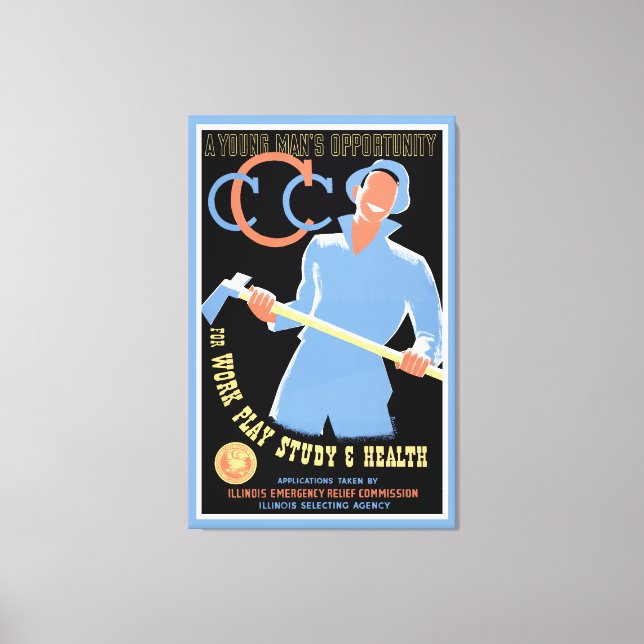 Chancen eines jungen Mannes - L Leinwanddruck (Vorderseite)