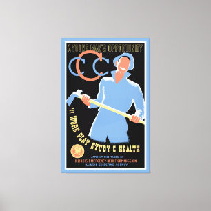 Chancen eines jungen Mannes Leinwanddruck