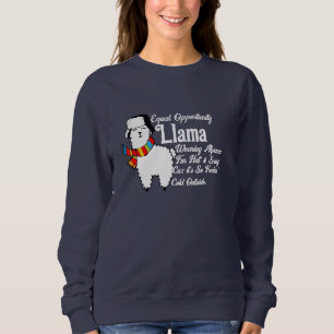Chancengleichheit für Frauen Mode Funny Cold Lama Sweatshirt