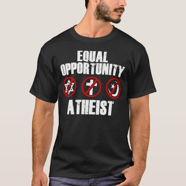 Chancengleichheits-Atheist T-Shirt (Vorderseite)