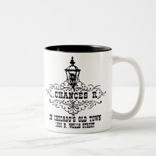 Chances R Restaurant, Chicago und Chicagoland Zweifarbige Tasse