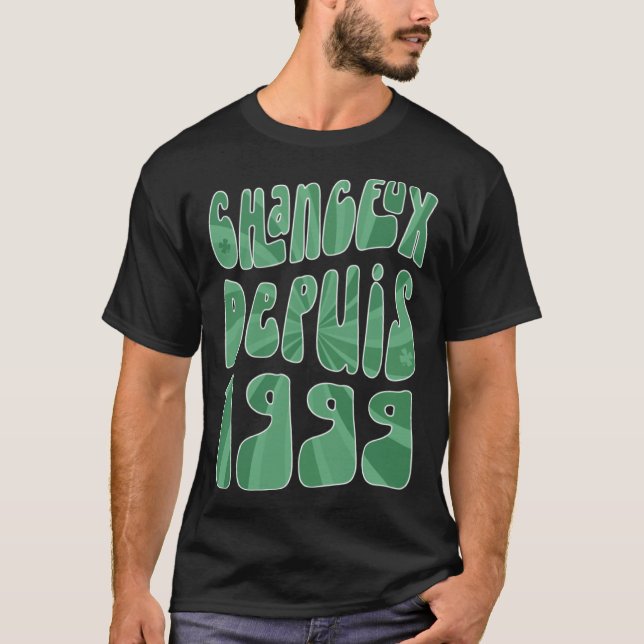 Chanceux Depuis 1999 24 Ans Anniversaire St Patric T-Shirt (Vorderseite)
