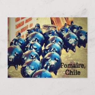 Chanchitos, Pomaire, Chile Postkarte
