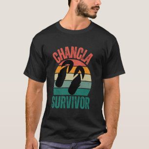 Chancla-Überlebender Puertorican lustiger Spruch F T-Shirt