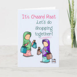 Chand Raat - Süße Shopping-Einladung Karte