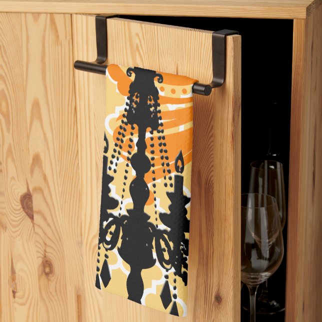 Chandelier Damask marokkanisches Bild Handtuch (Drittel gefaltet)