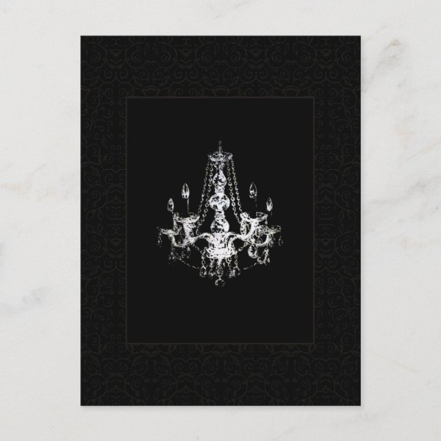 Chandelier Elegance - Postkarte (Vorderseite)