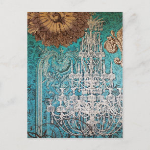 Chandelier Romance ~ Postcard Postkarte