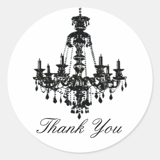 Chandelier Umschlag Aufkleber (Vorderseite)