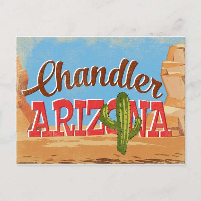 Chandler Arizona Postkarte (Vorderseite)