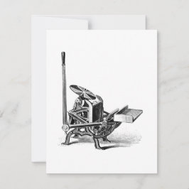 Chandler & Price Pilot Letterpress Grußkarte Dankeskarte