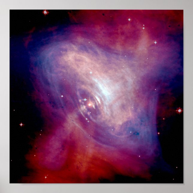 Chandra Crab Nebula NASA Space Poster (Vorne)