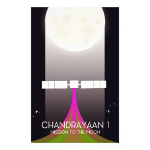 Chandrayaan-1 Weltraummission zum Mond Fotodruck