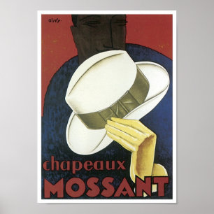 Chaneaux Mossant Vintag Apparel Ad Poster