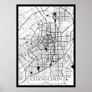 Changchun China Karte Poster