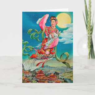 Chang'e 嫦娥, das zum Mond Mittler-Herbst Festival Karte