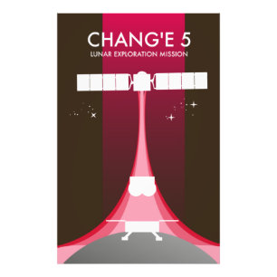Chang'e 5 Lunar Erkundungsmission Fotodruck