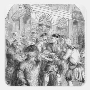 Change Alley Quadratischer Aufkleber