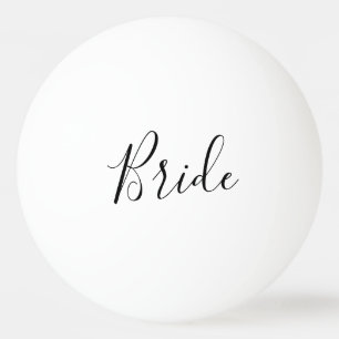 Change Font - Custom Bride Tischtennisball