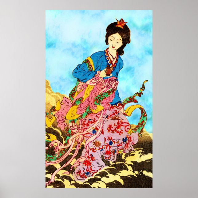 Chang'e, Göttin des Mondes Poster (Vorne)