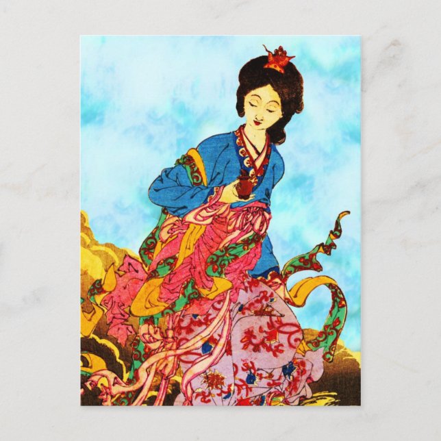 Chang'e, Göttin des Mondes Postkarte (Vorderseite)