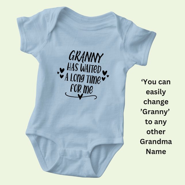 Change Granny Name hat lange auf mich gewartet Baby Strampler (Von Creator hochgeladen)