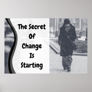 "Change" Inspiration Wall Art Poster
