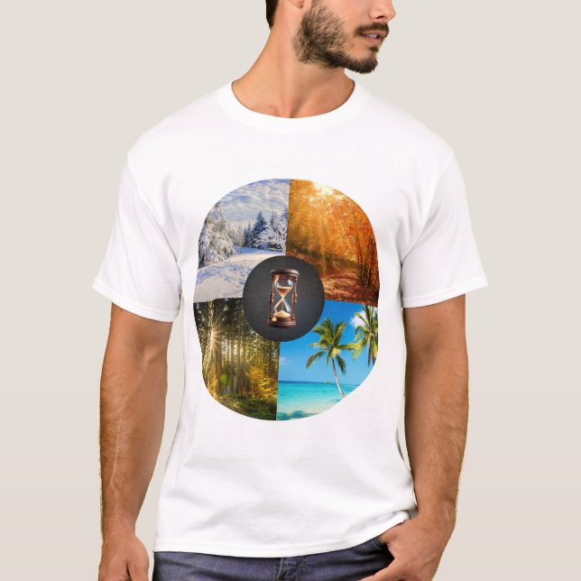 Change is the Only Constant – Four Seasons Wheel T-Shirt (Vorderseite)