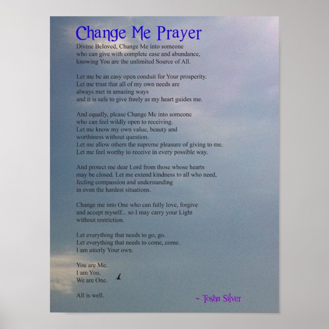 Change Me Praetposter Poster (Vorne)