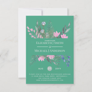 Change of Date Plans Postponement Wildflowers Chic