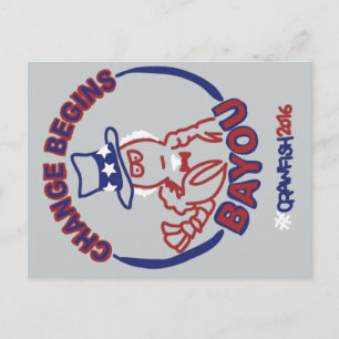 #ChangeBeginsBayou Postcard Postkarte