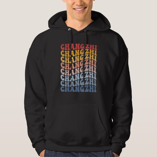 Changzhi City Groovy Retro Hoodie (Vorderseite)