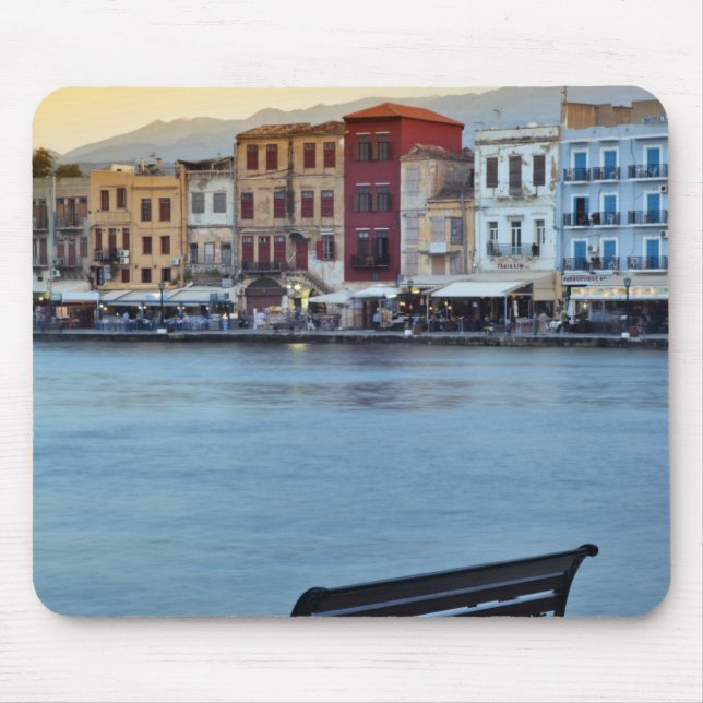 Chania at dusk, Chania, Kreta, Griechenland Mousepad (Vorne)