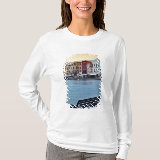 Chania at dusk, Chania, Kreta, Griechenland T-Shirt (Vorderseite)