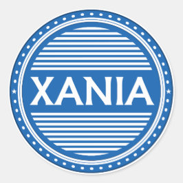 Chania City Pride Emblem – Greek Identity Runder Aufkleber