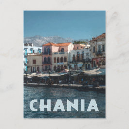 Chania Harbour, Kreta Griechenland Postkarte