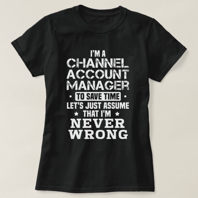 Channel Account Manager T-Shirt (Design vorne)