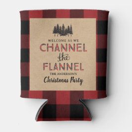 Channel Das Flannel Weihnachtsfest Party kann kühl Dosenkühler