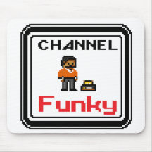 Channel Funky Pixel Art Mauspad