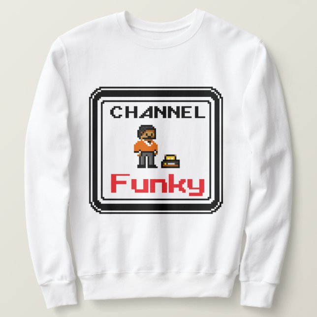 Channel Funky Pixel Art Sweatshirt (Design vorne)