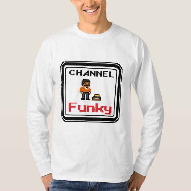 Channel Funky Pixel Art T-Shirt (Vorderseite)
