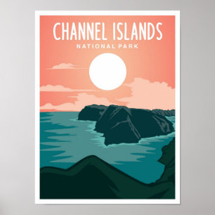 Channel Islands National Park California Reise Poster