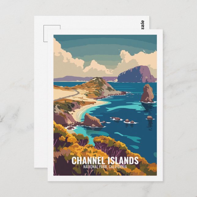 Channel Islands National Park California USA Postkarte (Vorne/Hinten)