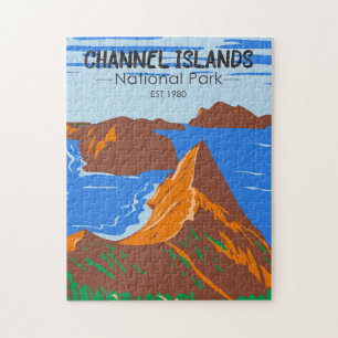 Channel Islands National Park California Vintag Puzzle
