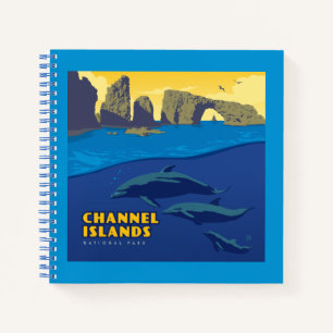Channel Islands National Park Dolphins Notizbuch