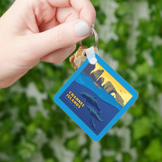 Channel Islands National Park Dolphins Schlüsselanhänger (Hand)