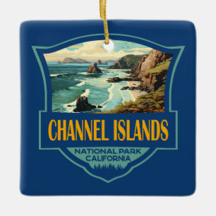 Channel Islands National Park Illustration Travel Keramikornament