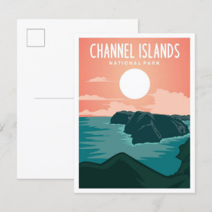 Channel Islands National Park Kalifornien Reise  Postkarte